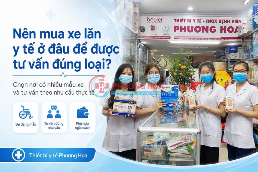Xe lăn y tế cho nhà nhỏ